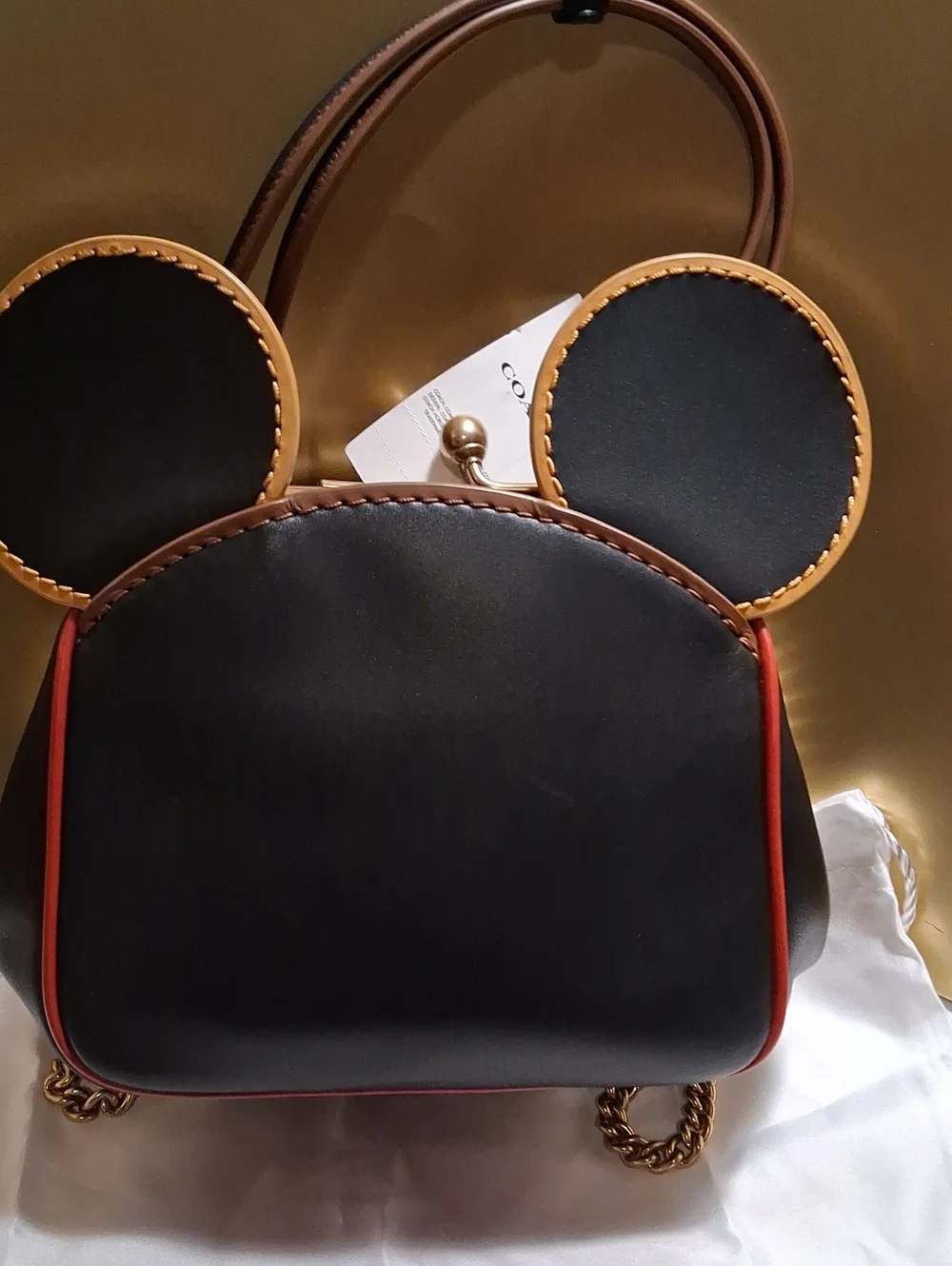 Coach x Disney x Keith Haring Mickey Mouse Kisslock Bag